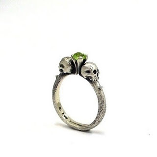ring, silver and skull