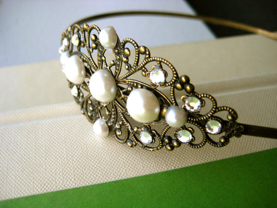 tiara, pearls and beautiful