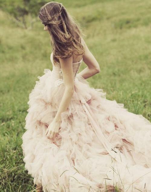 brunette, long dress, boho and walking