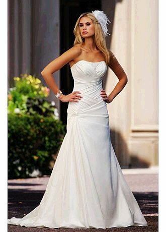 beautiful, fashion and wedding dress.