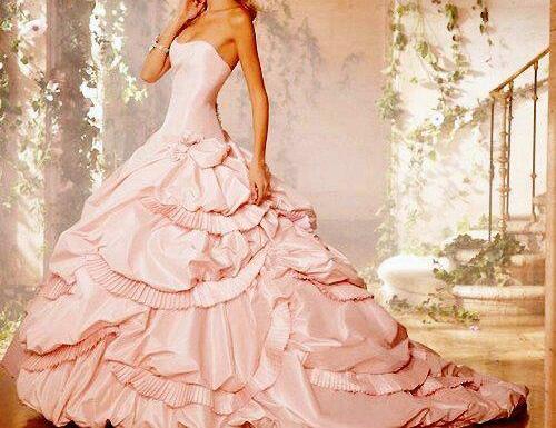 pink, dress and clothes