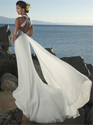 $219, www.idolbridal.com and beach wedding dresses