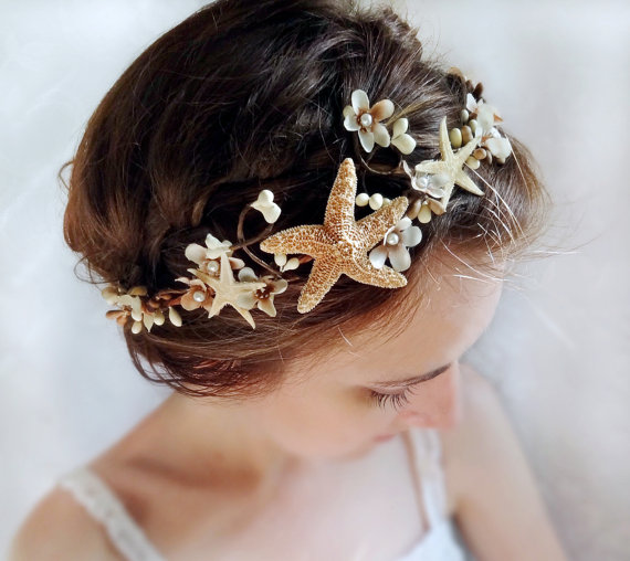 sheashel, beach wedding, acessory and hair