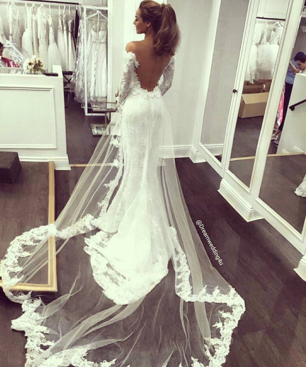 wedding dress, sheer, dreamy and ethereal