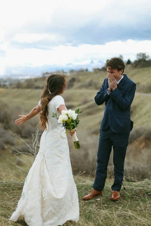 love, man, couple and surprise