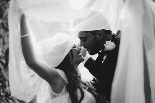 live, bride and man