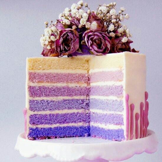 violet, OMG, wedding cake and pink