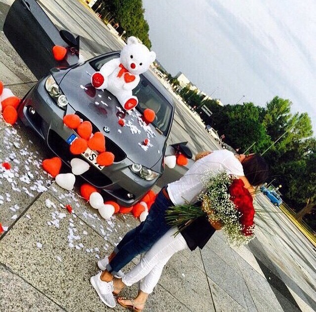 guy, flowers, girl and roses