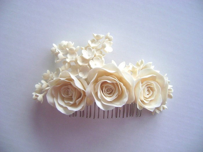 hair, rose, etsy and bridal