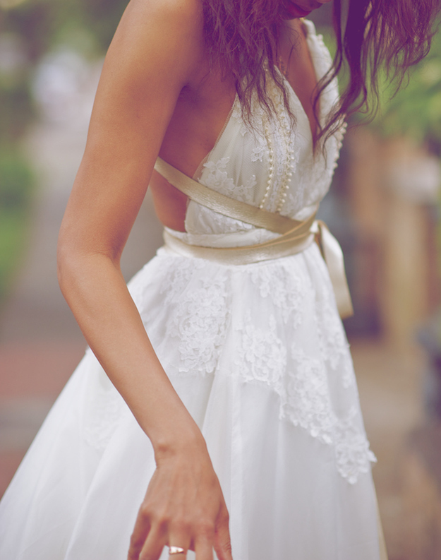 dress, white and boho