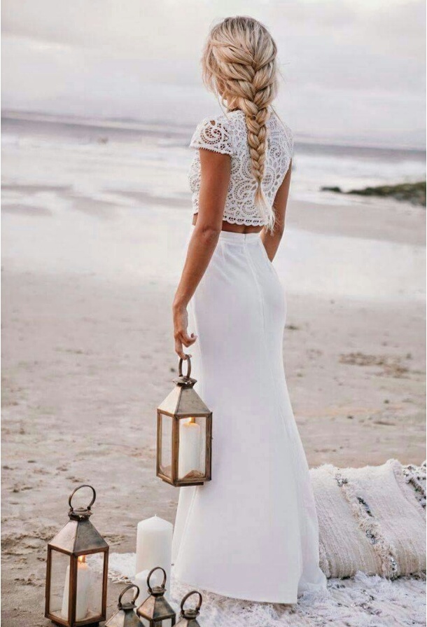 style, dress, sea and white+dress