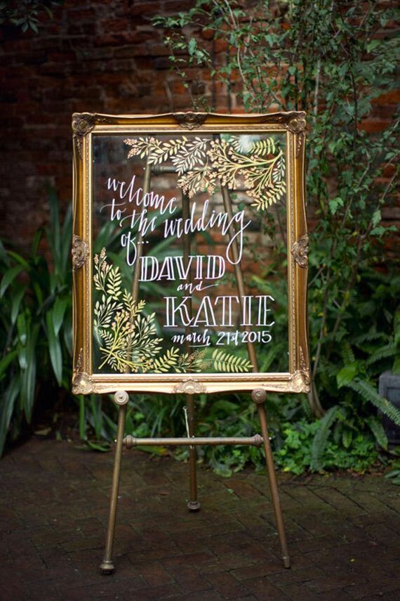 welcome sign, framed, writing and ideas
