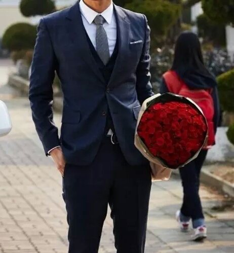 fashion, men, love and flowers