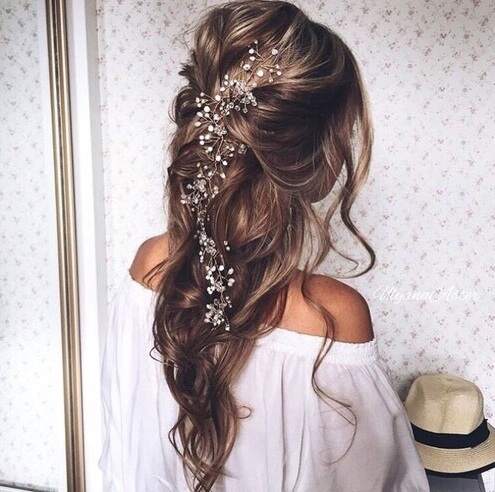 wedding hairstyle, hairstyle, long hair and hair style