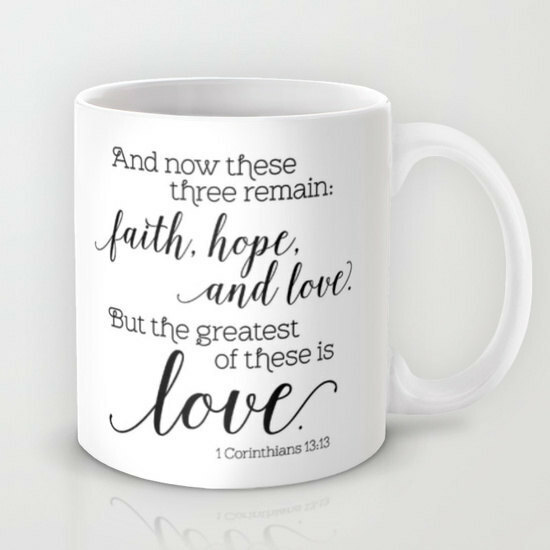 ceramic mugs, 1 cor 13, etsy and 1 corinthians 13