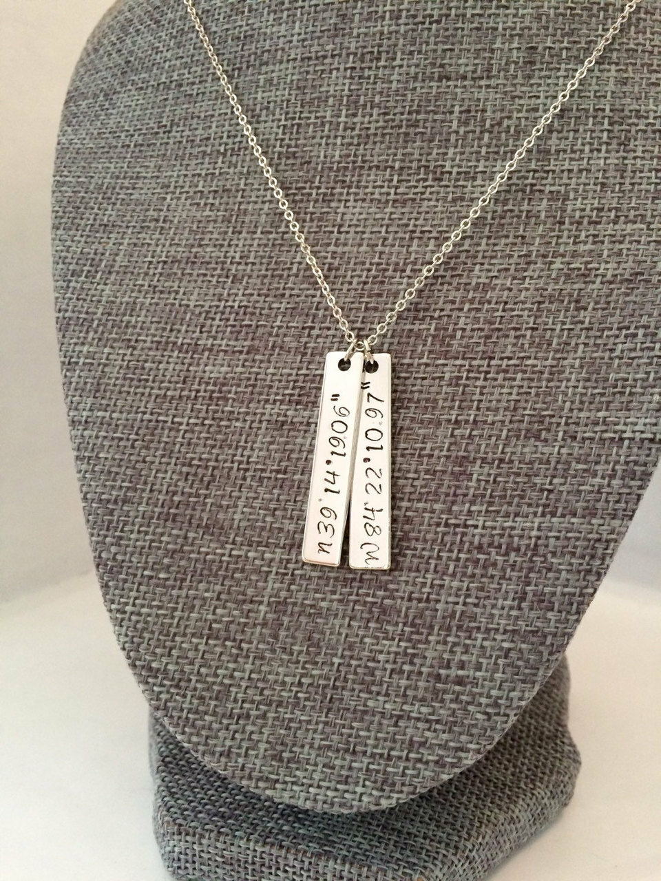 latitude longitude, longitude latitude, location and hand stamped