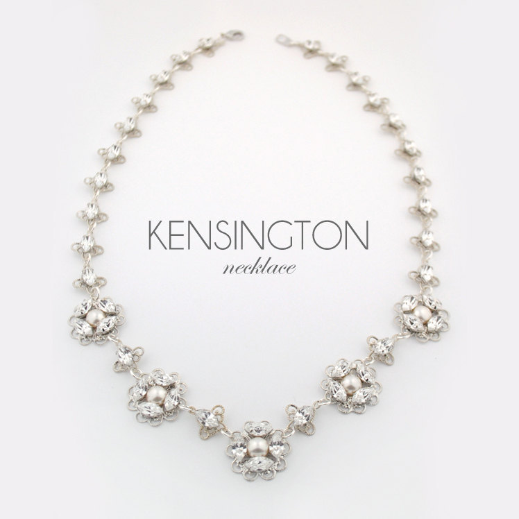 cocktail jewelry, fancy necklace, bridal necklace and swarovski crystal