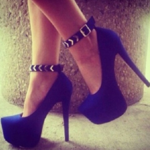 winter, high heels, luxury and blue high heels