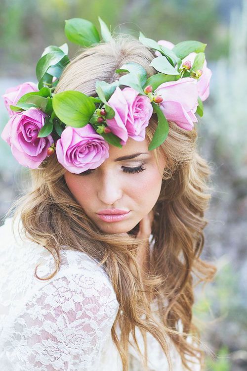 hair, nice, rose and femenine
