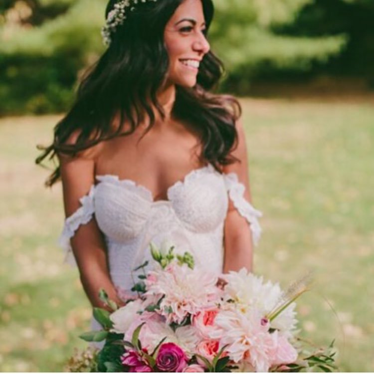 wedding dress, dress, hair and bride