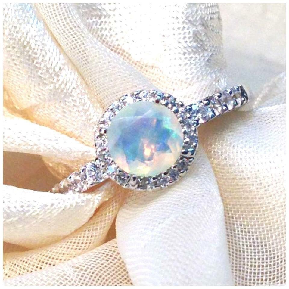 accessory, luxurious, it opal diamond and diamond ring