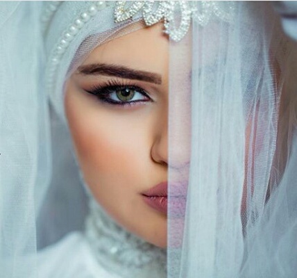 white style, muslim brides and married