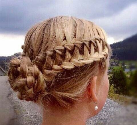 blonde hair, fashion and braided hair