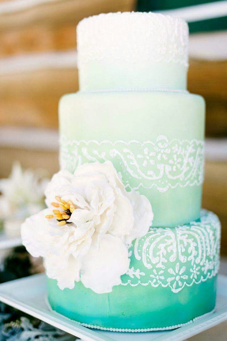 beautiful cake, wedding cake and blue cake