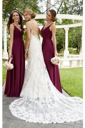 bridemaids, white and red
