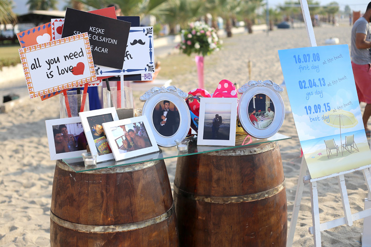 photobooth, beach, concept and decoration