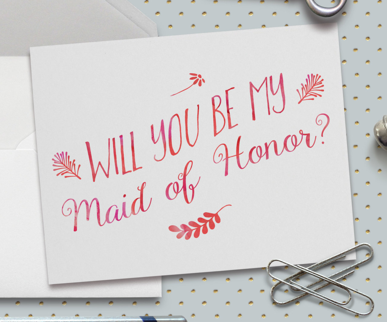 wedding party card, pink white wedding, romantic and will you be my