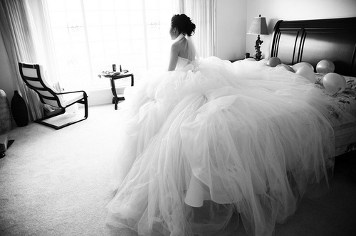 beautiful, waiting and dress