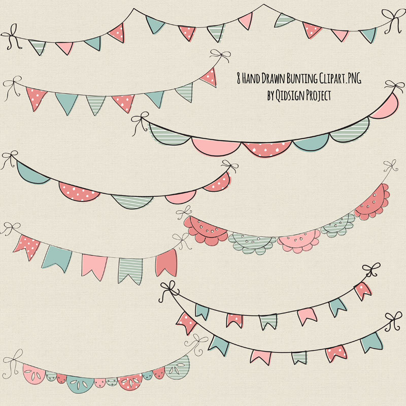 photo overlay, hand drawn garland, blog graphics and banner clipart
