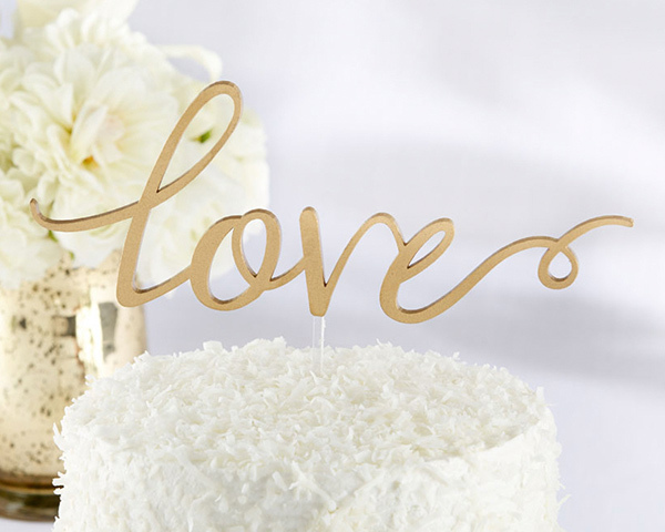 love, gold wedding, love theme and wedding cake
