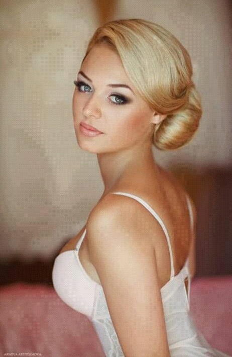 bridal, make-up, blond and girl
