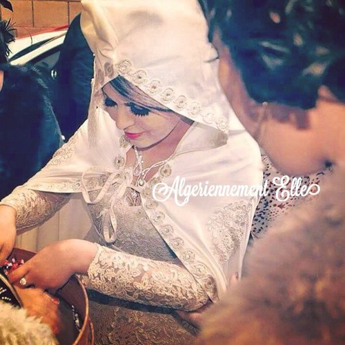 couple, robeblanche, Algeria and bride