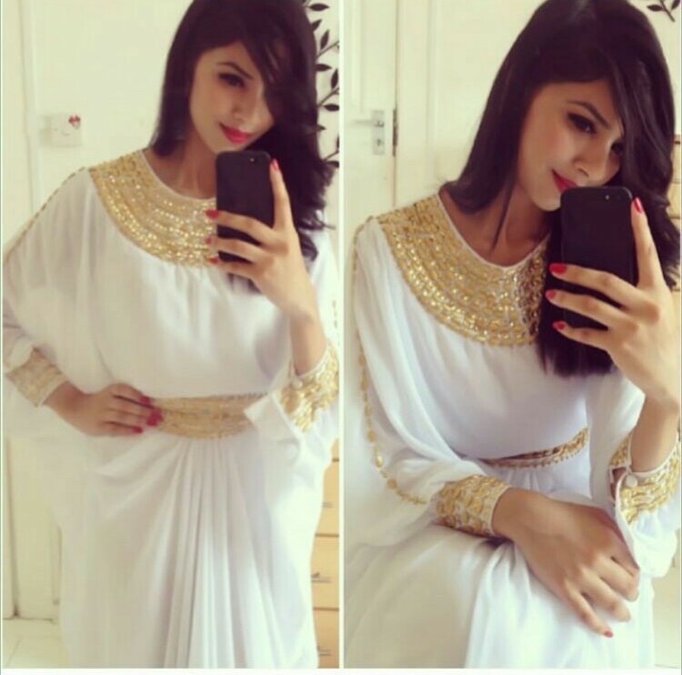 kaftan, makeup, rumena_101 and white