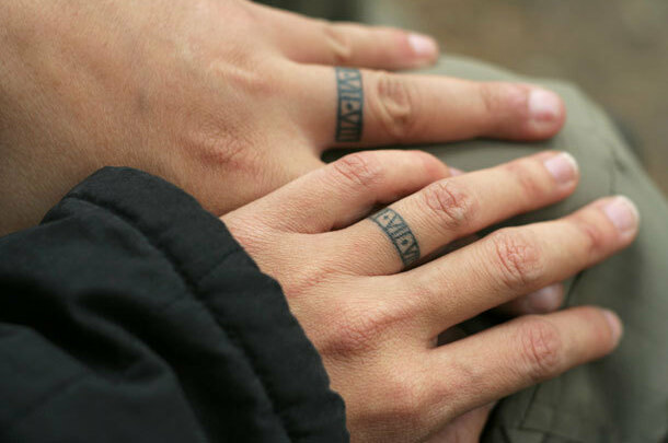 couple, beautiful and ink