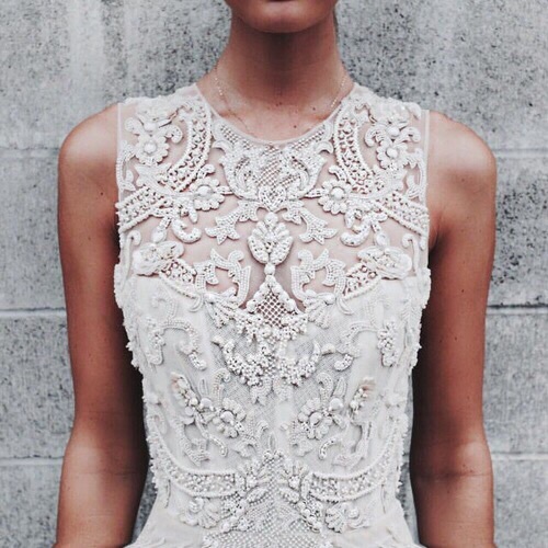 fashion, detailing, clothes and wedding dresses