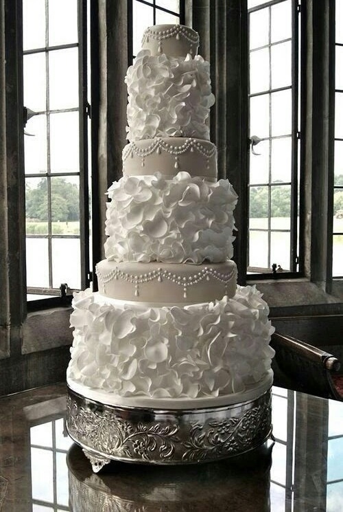 cake, tall, white and wedding cake