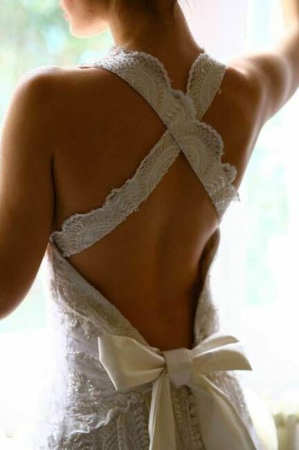 pretty, tie bow and backless dress