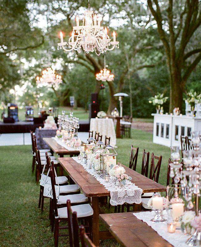 bridal, garden, chandelier and white