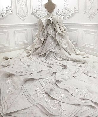 bride, dress and michael cinco