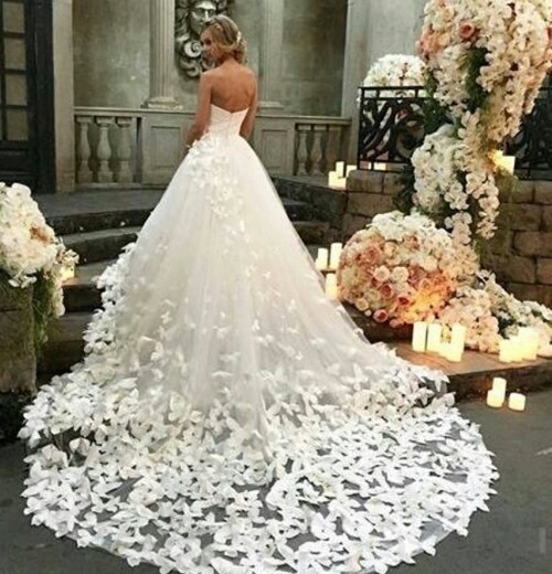 flowers, luxury, wedding dress and awesome