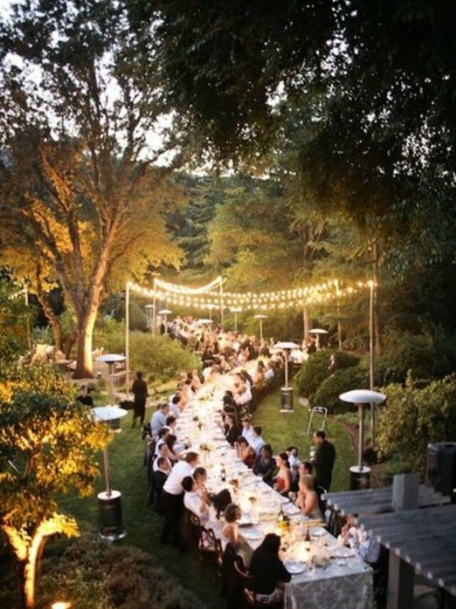 chandelier, fairy lights, goals and wedding dress