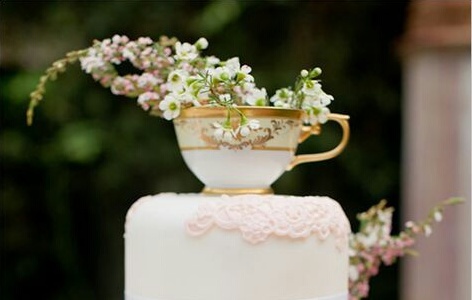 flowers, tea and party