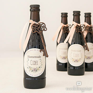 key bottle opener, party favors and bridal shower