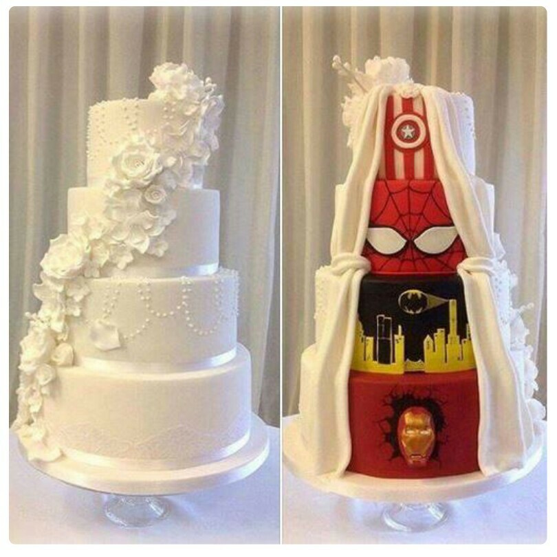 pretty, captainamerica, weddingcake and batman