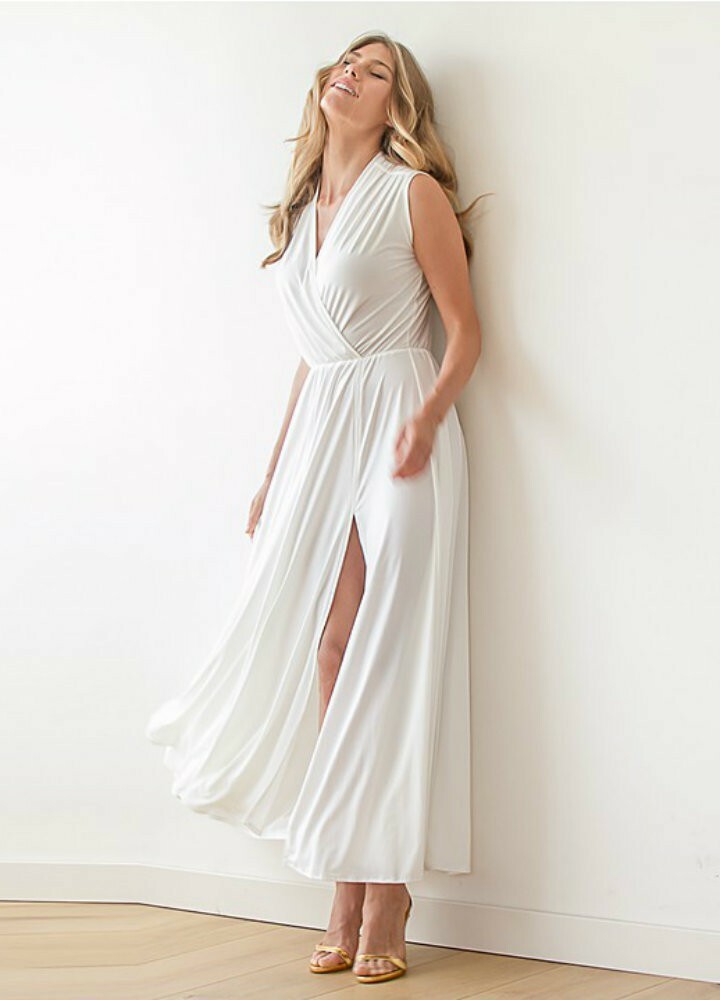 dresses, white dresses, wrap dresses and side slit dresses