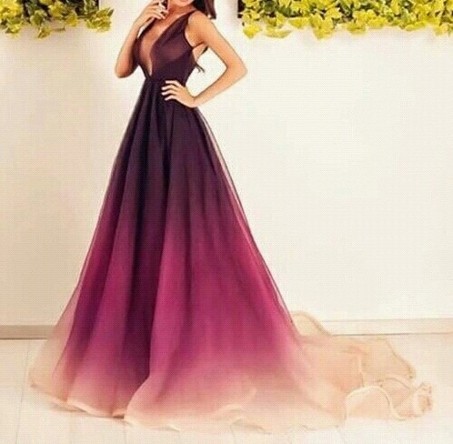ombre, fashion, purple and violet